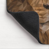 幾何ライオンポートレート マウスパッド (コーナー)