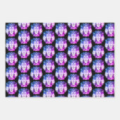 幾何ライオン ラッピングペーパーシート (正面2)