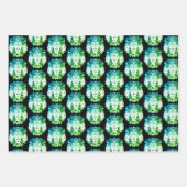 幾何ライオン ラッピングペーパーシート (正面)