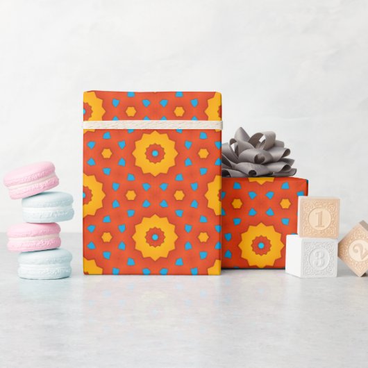 幾何ラッお洒落ピング紙 ラッピングペーパー (ベビーシャワー)