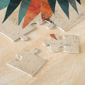 幾何ルースターポートレート ジグソーパズル (側面)