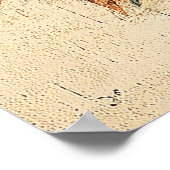 幾何ルースターポートレート ポスター (角)