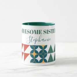 幾何三角形の円の花びらの形状 マグカップ