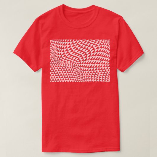 幾何三角形パターンデザイン Tシャツ (デザイン正面)