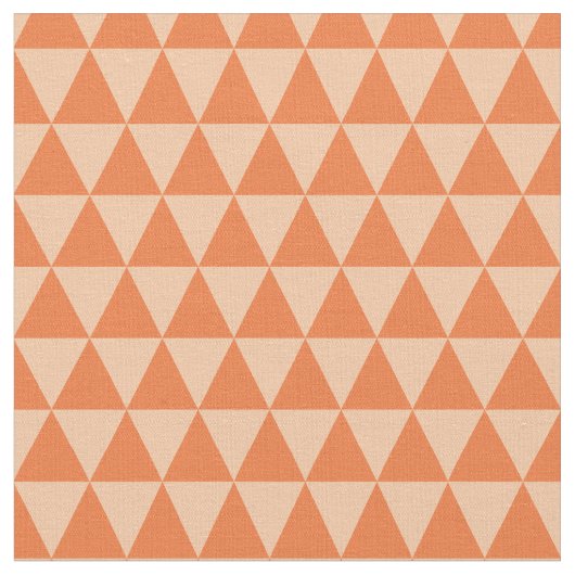 幾何三角形パターン秋の色合い ファブリック (クローズアップ)