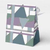 幾何三角形パターン青バイオレットグリーン フェイバーボックス (裏面サイド)
