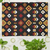 幾何三角形パターン キッチンタオル (折り畳み)