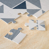 幾何三角形パターン ジグソーパズル (側面)