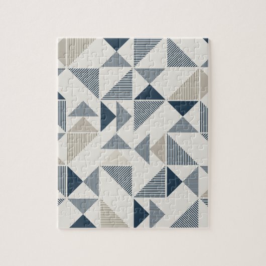 幾何三角形パターン ジグソーパズル (縦)