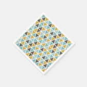 幾何三角形パターン スタンダードカクテルナプキン (角)