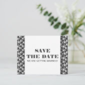 幾何三角形ポストカードを保存する（グレー） 案内ポストカード (スタンド正面)