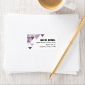 幾何三角形メーリング | periwinkle eggplant ラベル (インサイチュ)