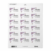 幾何三角形メーリング | periwinkle eggplant ラベル (フルシート)