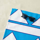 幾何三角形モノグラム ビーチタオル (インサイチュ)