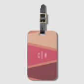 幾何三角形モノグラム ラゲッジタグ (正面縦)