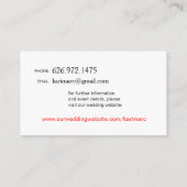 幾何三角形結婚のWebサイト | コーラル エンクロージャーカード (裏面)
