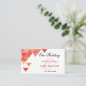 幾何三角形結婚のWebサイト | コーラル エンクロージャーカード (スタンド正面)