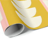 幾何中世モダン紀とレトロスタイル船 ラッピングペーパー (ロールコーナー)