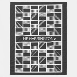 幾何二乗カスタムフリースブランケット フリースブランケット