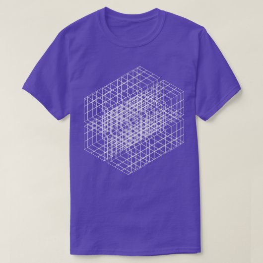 幾何二乗デザイン Tシャツ (デザイン正面)