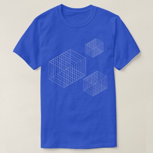 幾何二乗デザイン Tシャツ (デザイン正面)