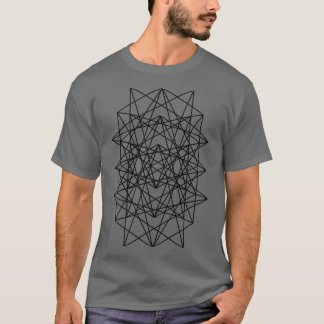 幾何二乗パターン Tシャツ