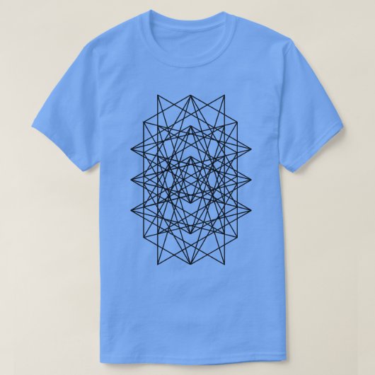 幾何二乗パターン Tシャツ (デザイン正面)