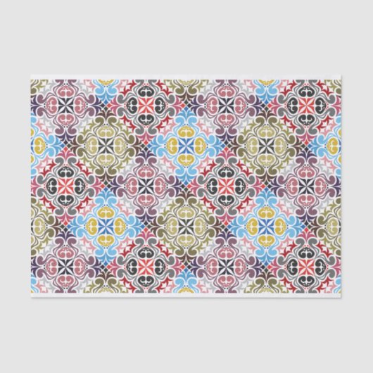 幾何二乗法パターンの分離 薄葉紙 (正面)