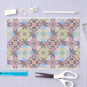 幾何二乗法パターンの分離 薄葉紙 (クラフト)