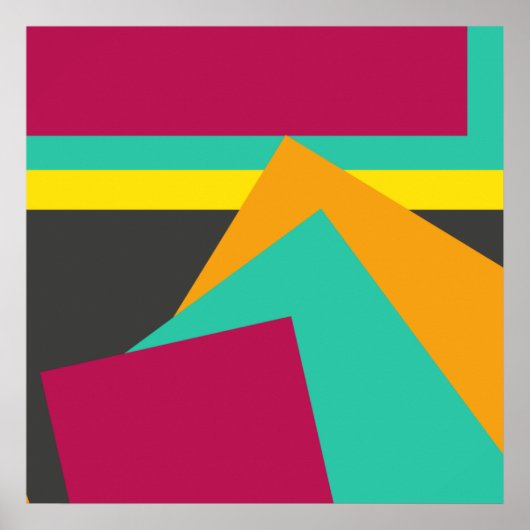 幾何人気があるモダンデザイン ポスター (正面)