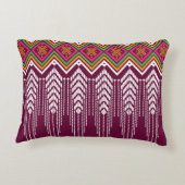幾何伝統的民族模様 アクセントクッション (裏面)