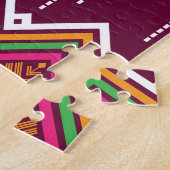 幾何伝統的民族模様 ジグソーパズル (側面)