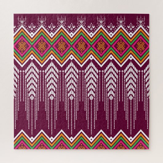 幾何伝統的民族模様 ジグソーパズル (縦)