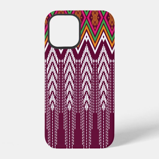 幾何伝統的民族模様 iPhoneケース (裏面)