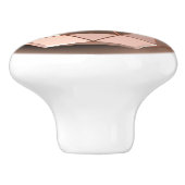 幾何八角形の銅色セラミックノブ セラミックノブ (側面)