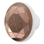 幾何八角形の銅色セラミックノブ セラミックノブ (右)