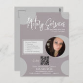 幾何公証人サービススクリプトQRコード ポストカード (正面/裏面)