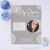 幾何公証人サービスフォトスクリプトフライヤー チラシ (シングル)