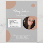 幾何公証人サービスフォトフライヤー チラシ (正面)