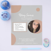 幾何公証人サービスフォトフライヤー チラシ (シングル)