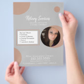 幾何公証人サービスフォトフライヤー チラシ (手)