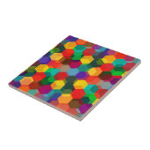 幾何六角カラフル模様 タイル (側面)