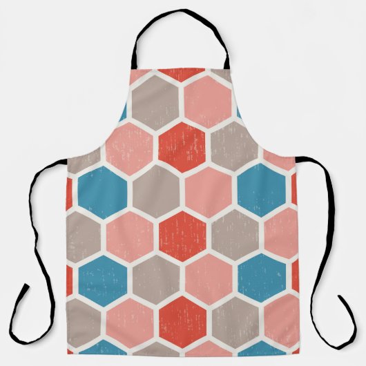 幾何六角シェイプ エプロン (正面)