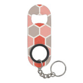 幾何六角シェイプ キーホルダー栓抜き (裏面)