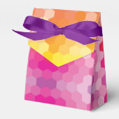 幾何六角シェイプ(ピンクと黄色のグラデーション) フェイバーボックス (正面サイド)