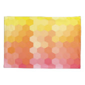 幾何六角シェイプ(ピンク色) 枕カバー (裏面)