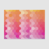 幾何六角シェイプ（ピンク色） 薄葉紙 (正面)