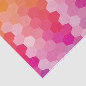 幾何六角シェイプ（ピンク色） 薄葉紙 (詳細)