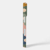 幾何六角フローラ形自然緑ピンク Case-Mate iPhoneケース (裏面 / 右)