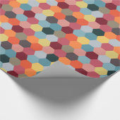 幾何六角モダン模様のラッピング紙 ラッピングペーパー (角)